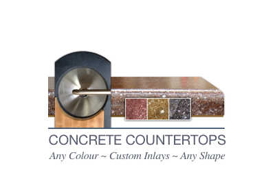 ￼
CONCRETE COUNTERTOPS
Any Colour ~ Custom Inlays ~ Any Shape